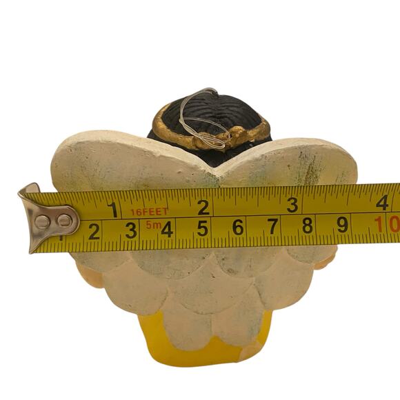 Vintage Hand Painted Little Girl Angels (Set of 3) 4" Tall Christmas Ornaments - Picture 10 of 15